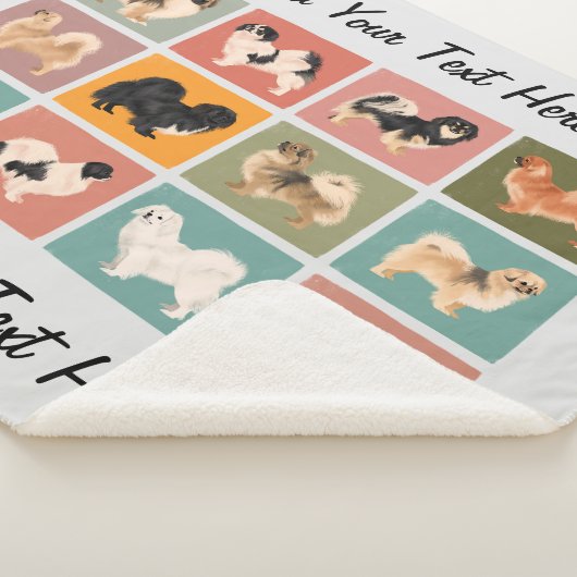 Tibetan Spaniel Sherpa Blanket Deken (3/4)