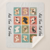 Tibetan Spaniel Sherpa Blanket Sherpa Deken (Voorkant)