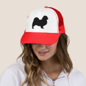 Tibetan Spaniel Silhouette Trucker Pet (In situ)