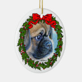 Tibetan Spaniel Tekening door Glenda S. Harlan Keramisch Ornament (Rechts)