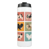 Tibetan Spaniel Thermal Tumbler Thermosbeker (Voorkant)