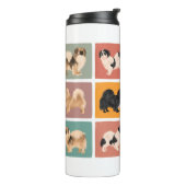 Tibetan Spaniel Thermal Tumbler Thermosbeker (Gedraaid links)
