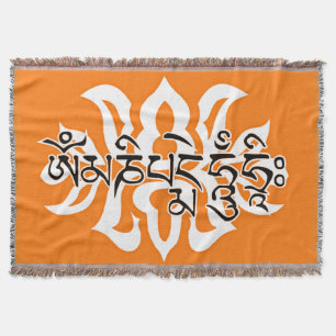 Tibetan Spiritueel Home Decor/Om Ma Ni Pad me Hum Deken