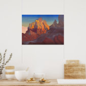 Tibetan Stronghold, Basgo, Nicholas Roerich Poster (Keuken)