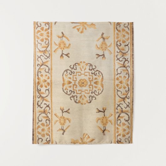 Tibetan Tan Yellow Brown Wandkleed (Voorkant)