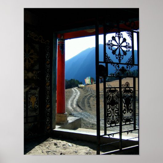 Tibetan Temple Photoraph Poster (Voorkant)
