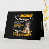 Tibetan Terrier Beste mama, bedankt dat je mij ben Kaart (Gele Bloem)