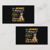 Tibetan Terrier Beste mama, bedankt dat je mij ben Visitekaartje (Voorkant / Achterkant)