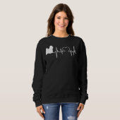 Tibetan Terrier Dog Heartbeat Trui (Voorkant volledig)