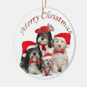 Tibetan Terrier Merry Christmas Ornament (Links)
