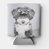 Tibetan Terrier Painting - Cute Original Dog Art Blikjeskoeler (Voorkant)