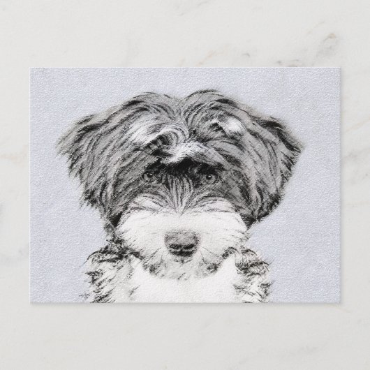Tibetan Terrier Painting - Cute Original Dog Art Briefkaart (Voorkant)