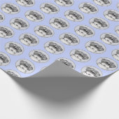 Tibetan Terrier Painting - Cute Original Dog Art Cadeaupapier (Hoek)