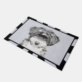 Tibetan Terrier Painting - Cute Original Dog Art Deurmat (Schuin)