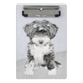 Tibetan Terrier Painting - Cute Original Dog Art Mini Klembord (Voorkant)
