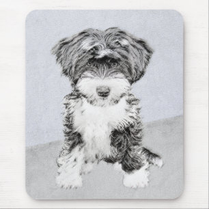 Tibetan Terrier Painting - Cute Original Dog Art Muismat