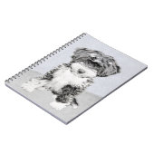 Tibetan Terrier Painting - Cute Original Dog Art Notitieboek (Linkerzijde)