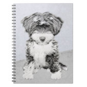 Tibetan Terrier Painting - Cute Original Dog Art Notitieboek (Voorkant)