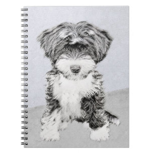 Tibetan Terrier Painting - Cute Original Dog Art Notitieboek