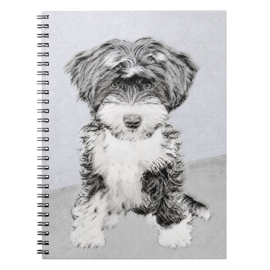 Tibetan Terrier Painting - Cute Original Dog Art Notitieboek (Voorkant)