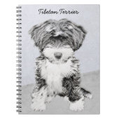 Tibetan Terrier Painting - Cute Original Dog Art Notitieboek (Voorkant)