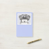 Tibetan Terrier Painting - Cute Original Dog Art Post-it® Notes (Op bureau)
