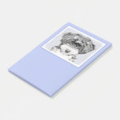 Tibetan Terrier Painting - Cute Original Dog Art Post-it® Notes (Schuin)