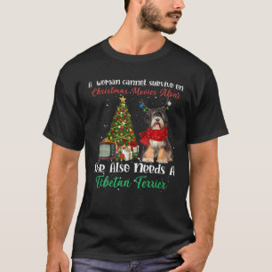 Tibetan Terrier Reindeer Kerstmis Ornament D T-shirt