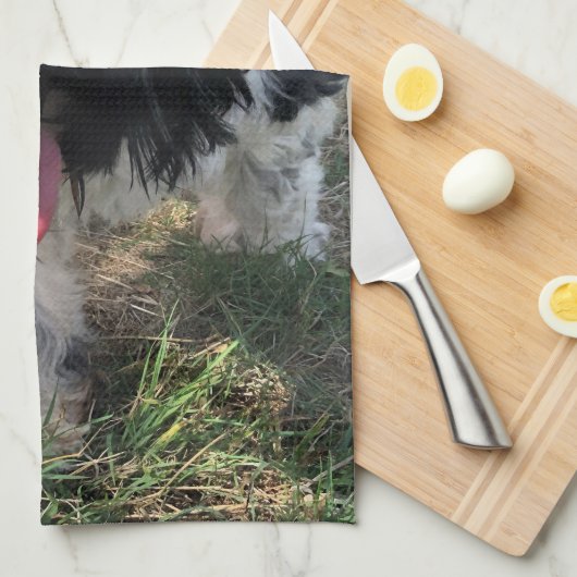 Tibetan Terrier Tea Towel Theedoek (Quarter Fold)