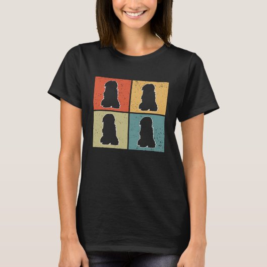 Tibetan Terrier Vintage 3 T-shirt (Voorkant)