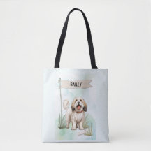 Tibetan Terrier Watercolor Personalized Dog