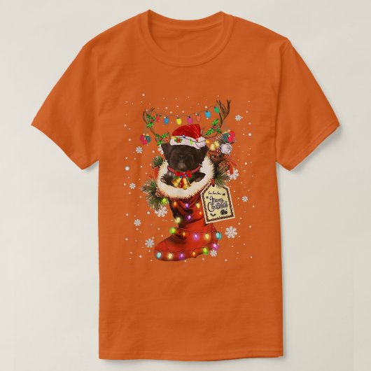 Tibetan Terrier Xmas begint met Kerstmis: Winter S T-shirt (Design voorkant)