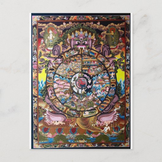 TIBETAN THANGKA ART BRIEFKAART (Voorkant)