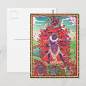 Tibetan Thangka Ekajati Art Briefkaart (Voorkant / Achterkant)