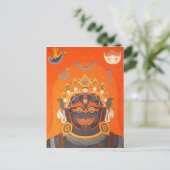 Tibetan Thangka God Art Briefkaart (Staand voorkant)