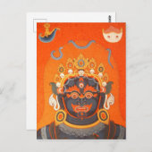 Tibetan Thangka God Art Briefkaart (Voorkant / Achterkant)