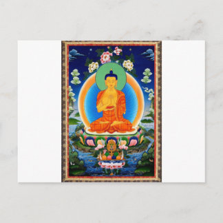 Tibetan Thangka Prabhutaratna Buddha Briefkaart