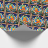 Tibetan Thangka Prabhutaratna Buddha Cadeaupapier (Hoek)