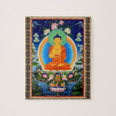 Tibetan Thangka Prabhutaratna Buddha Jigzaag Puzzl Legpuzzel (Verticaal)