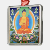 Tibetan Thangka Prabhutaratna Buddha Metalen Ornament (Links)