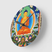 Tibetan Thangka Prabhutaratna Buddha Ronde Klok (Hoek)