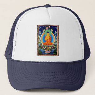 Tibetan Thangka Prabhutaratna Buddha Trucker Pet