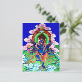 Tibetan Thangka Ucchusma Briefkaart (Staand voorkant)