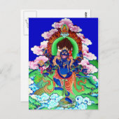 Tibetan Thangka Ucchusma Briefkaart (Voorkant / Achterkant)