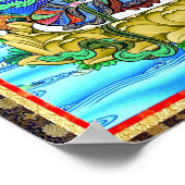 Tibetan Thangka Vajrasattva Mandala Poster Print (Hoek)