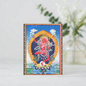 Tibetan Thangka Vajravarahi Briefkaart (Staand voorkant)