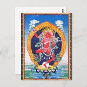 Tibetan Thangka Vajravarahi Briefkaart (Voorkant / Achterkant)