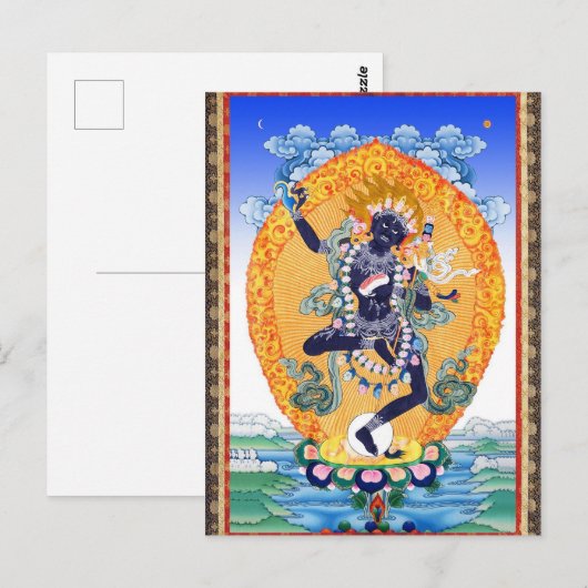 Tibetan Thangka Vajravarahi Nairatmya Briefkaart (Voorkant / Achterkant)