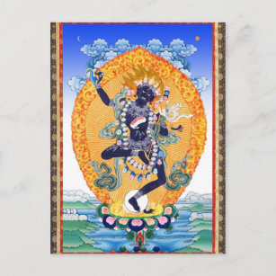 Tibetan Thangka Vajravarahi Nairatmya Briefkaart