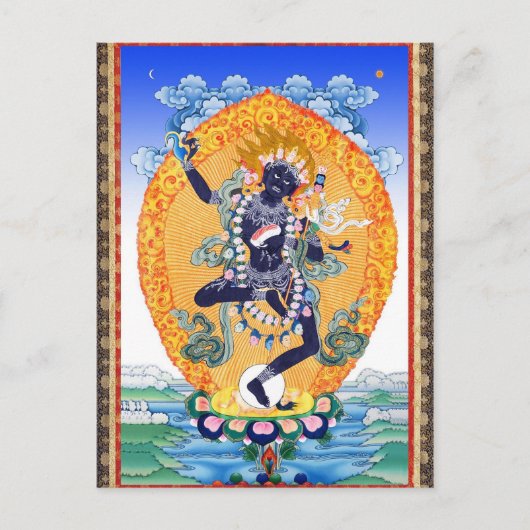 Tibetan Thangka Vajravarahi Nairatmya Briefkaart (Voorkant)